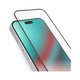 Закалено стъкло Full Cover за iPhone 15, Черно, Black, SBS
