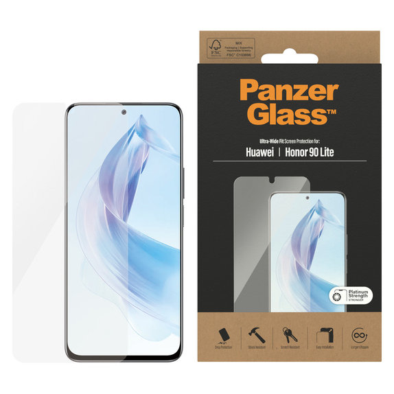 Закалено стъкло UWF за Honor 90 Lite, Прозрачно, PanzerGlass
