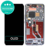 дисплей OLED за Honor Magic5 Pro PGT-N19, Тъчскрийн и рамка, черен, Black