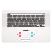 Горна рамка с клавиатура за MacBook Pro 16" A2141 (2019), UK, Сребрист