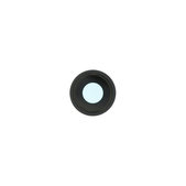 Стъкло за обектив на задната камера с рамка за iPhone 15, 15 Plus, черен, Black