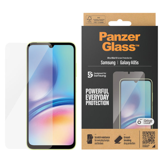 Закалено стъкло UWF за Samsung Galaxy A05s, Прозрачно, PanzerGlass