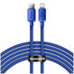 Lightning / USB-C кабел, 2m, Синьо, Blue, Baseus