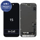 Дисплей In-Cell FHD за iPhone 15, Тъчскрийн с рамка, FixPremium