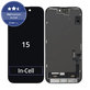 Дисплей In-Cell FHD за iPhone 15, Тъчскрийн с рамка, FixPremium
