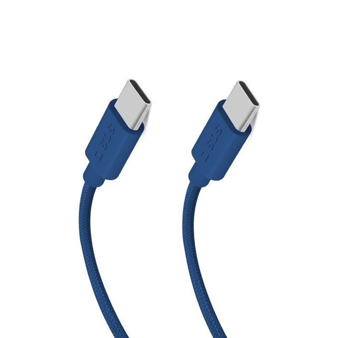 USB-C / USB-C кабел, 60W, PD, 1.5m, Син, SBS
