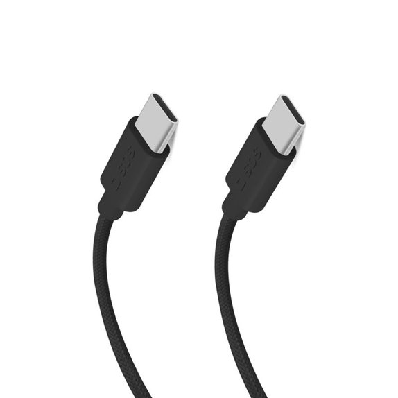 USB-C / USB-C кабел, 60W, PD, 1.5m, Черен, SBS