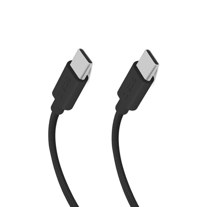 USB-C / USB-C кабел, 60W, PD, 1.5m, Черен, SBS