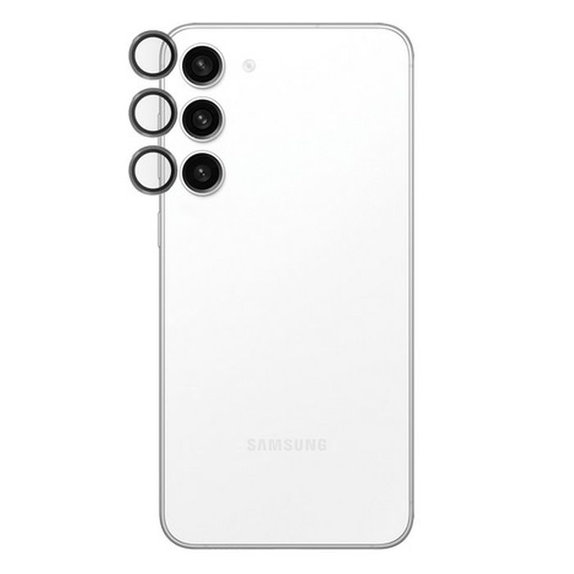 Протектор за обектив на задна камера Hoops за Samsung S23 FE, Черно, Black, PanzerGlass