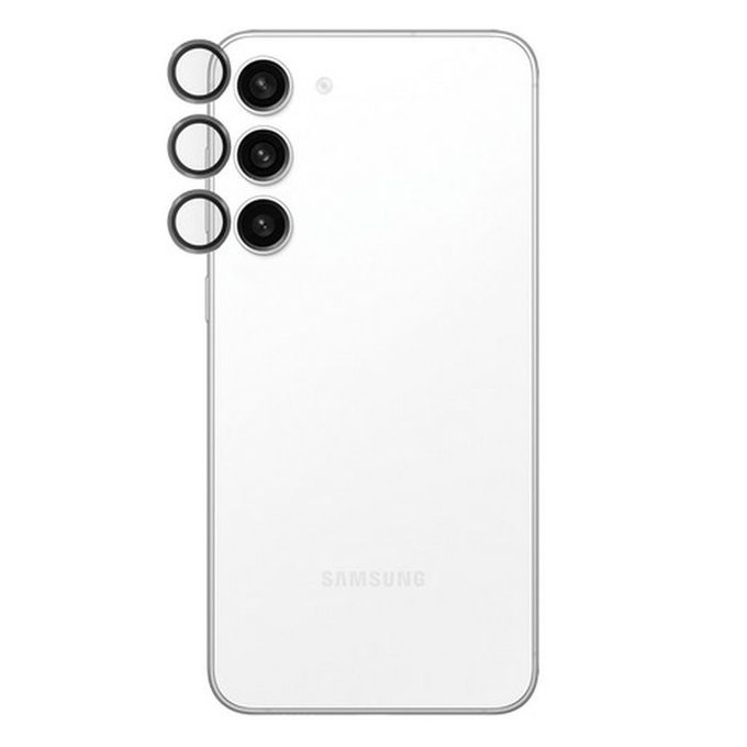 Протектор за обектив на задна камера Hoops за Samsung S23 FE, Черно, Black, PanzerGlass