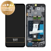 дисплей за Samsung A05s A057G, Тъчскрийн и рамка, GH81-24364A, черен, Black, Genuine Service Pack