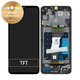 дисплей за Samsung A05s A057G, Тъчскрийн и рамка, GH81-24364A, черен, Black, Genuine Service Pack