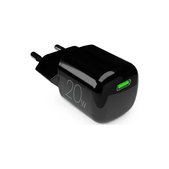 Зарядно устройство MiniPro USB-C, GaN, 20W, Черно, Black, PURO