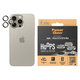 Протектор за обектива на камерата Hoops за iPhone 15 Pro/15 Pro Max, Natural Metal, PanzerGlass