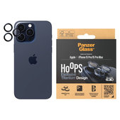 Протектор за обектива на камерата Hoops за iPhone 15 Pro/15 Pro Max, Blue Titanium, PanzerGlass