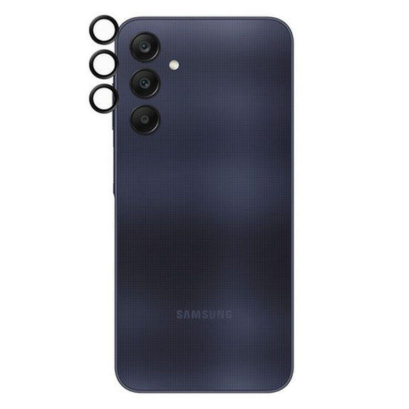 Протектор за обектив на задна камера Hoops за Samsung A25, Черно, Black, PanzerGlass