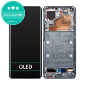 дисплей OLED за Xiaomi Mi 11 M2011K2G, Тъчскрийн и рамка, Midnight Gray