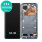 дисплей OLED за Xiaomi Mi 11 M2011K2G, Тъчскрийн и рамка, Midnight Gray