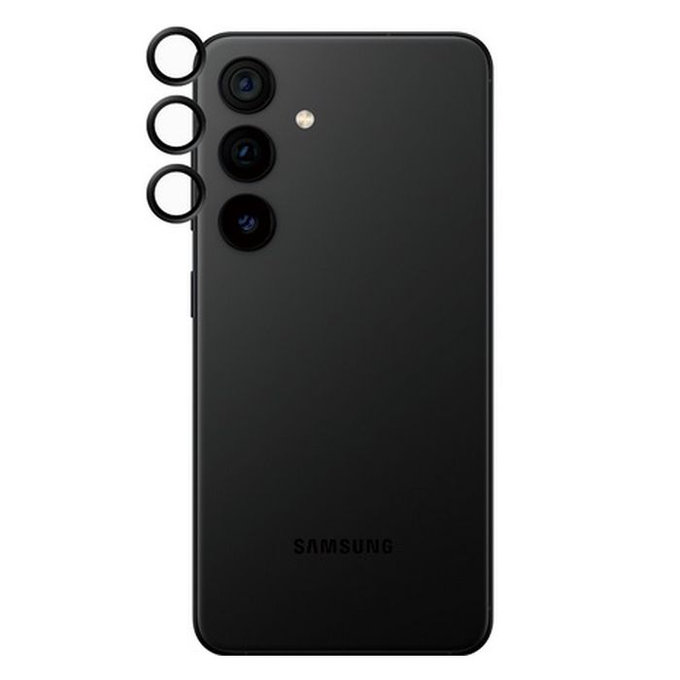 Протектор за обектив на задна камера Hoops за Samsung S23, S23+ и S24, Черно, Black, PanzerGlass