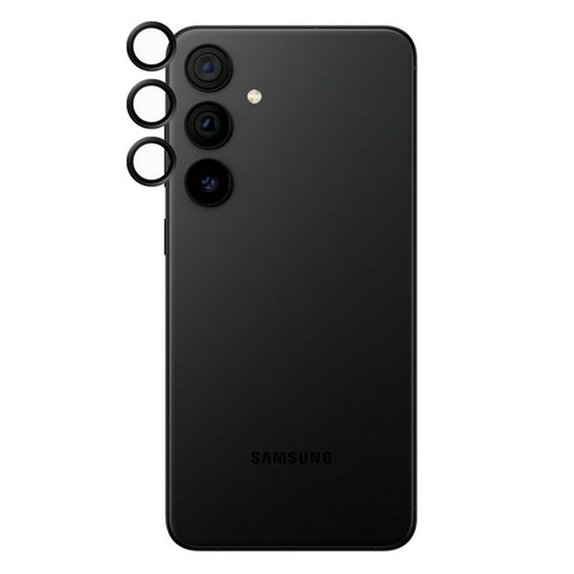 Протектор за обектив на задна камера Hoops за Samsung S24+, Черно, Black, PanzerGlass