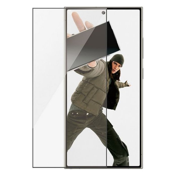 Закалено стъкло UWF с апликатор за Samsung S24 Ultra, Черно, Black, PanzerGlass