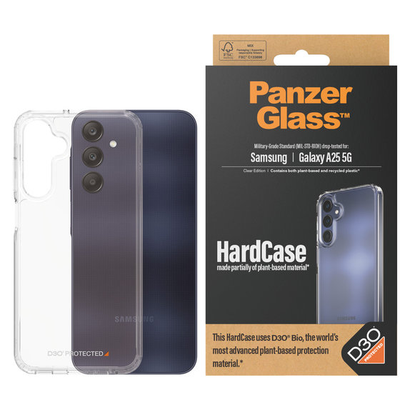 Калъф HardCase D3O за Samsung Galaxy A25 5G, Прозрачно, PanzerGlass