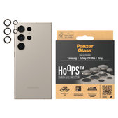 Протектор за обектива на камерата Hoops за Samsung Galaxy S24 Ultra, Сиво, PanzerGlass