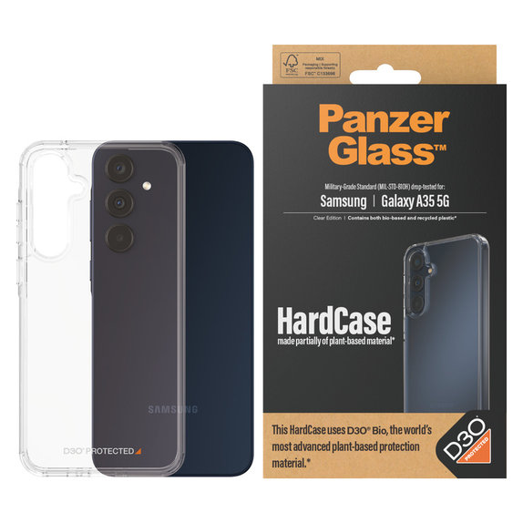 Калъф HardCase D3O за Samsung Galaxy A35 5G, Прозрачно, PanzerGlass