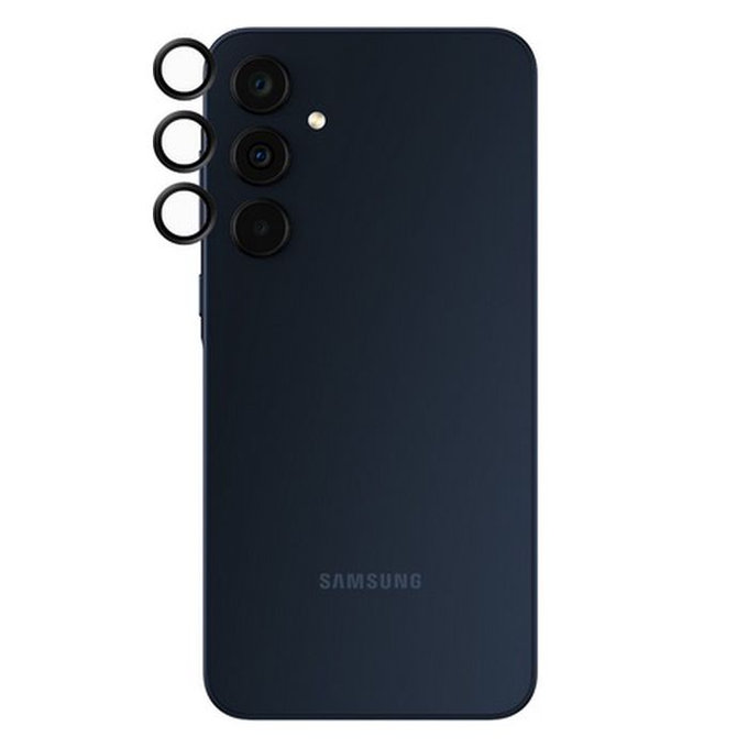 Протектор за обектив на задна камера Hoops за Samsung A35, Черно, Black, PanzerGlass