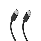 Плетен USB-C / USB-C кабел, PD, 100W, 1.5m, Черен, SBS