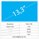 LCD Slim Matte 40 pin WXGA HD, 13.3