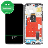 дисплей за Honor 90 Lite 5G, Тъчскрийн и рамка, черен, Black, TFT