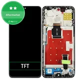 дисплей за Honor X8a CRT-LX1 CRT-LX2 CRT-LX3, Тъчскрийн и рамка, Midnight Black, TFT
