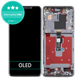 дисплей OLED за Huawei Mate 50 Pro DCO-AL00 DCO-LX9, Тъчскрийн и рамка, черен, Black