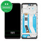дисплей за Motorola Moto G73, Тъчскрийн и рамка, черен, Black, TFT