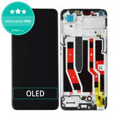 дисплей OLED за Oppo Reno 7 Lite, Тъчскрийн и рамка, Cosmic Black