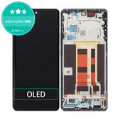дисплей OLED за Oppo Reno 10 CPH2531, Тъчскрийн и рамка, Silvery Grey