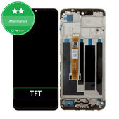 дисплей за Realme C53 RMX3760, Тъчскрийн и рамка, Mighty Black, TFT