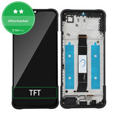 дисплей за Umidigi G5 Mecha, Тъчскрийн и рамка, черен, Black, TFT