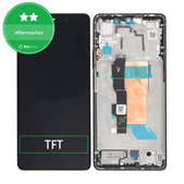 дисплей за Xiaomi Poco F5 23049PCD8G 23049PCD8I, Тъчскрийн и рамка, черен, Black, TFT