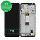 дисплей за Xiaomi Redmi 12 23053RN02A 23053RN02Y 23053RN02I, Тъчскрийн и рамка, Midnight Black, TFT
