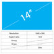 LCD Slim Glossy 30 pin HD+, 14