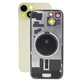задния капак с обектив на камерата за iPhone 15, жълт, Yellow