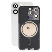 задния капак с обектив на камерата за iPhone 15 Pro, White Titanium
