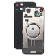 задния капак с обектив на камерата за iPhone 15 Plus, черен, Black