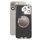 задния капак с обектив на камерата за iPhone 15 Pro Max, Natural Titanium