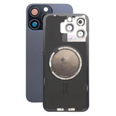 задния капак с обектив на камерата за iPhone 15 Pro Max, Blue Titanium