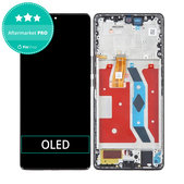 дисплей OLED за Honor Magic5 Lite RMO-NX3, Тъчскрийн и рамка, Midnight Black
