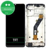 дисплей за Infinix Smart 7 HD X6516, Тъчскрийн и рамка, Ink Black, TFT
