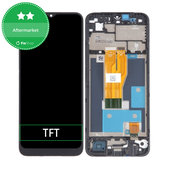 дисплей за Realme C30 RMX3581, Тъчскрийн и рамка, Lake Blue, TFT